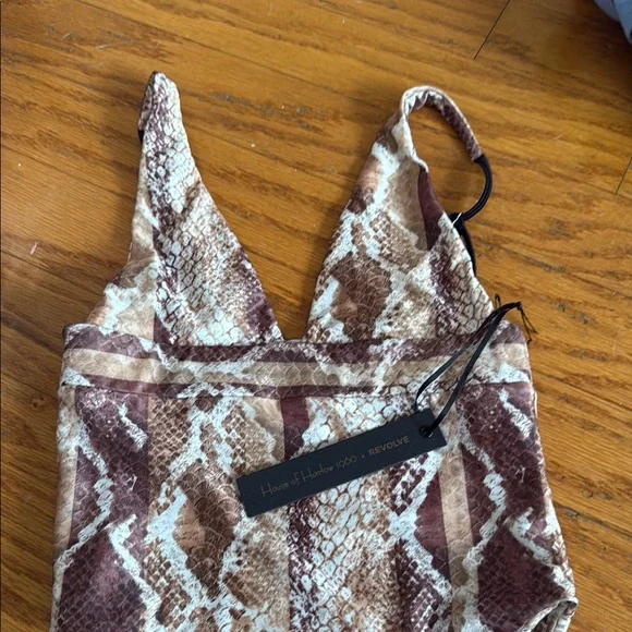 House of Harlow revolve 1960 Snake Print One Piece